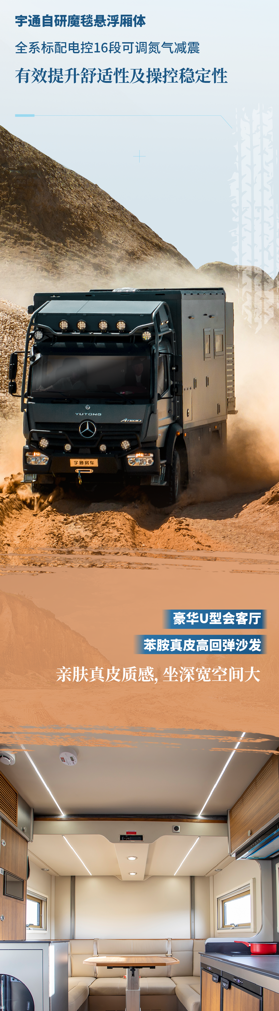 邁越高峰 志達(dá)千里 去征服所有不服——宇通威邁E越野房車
